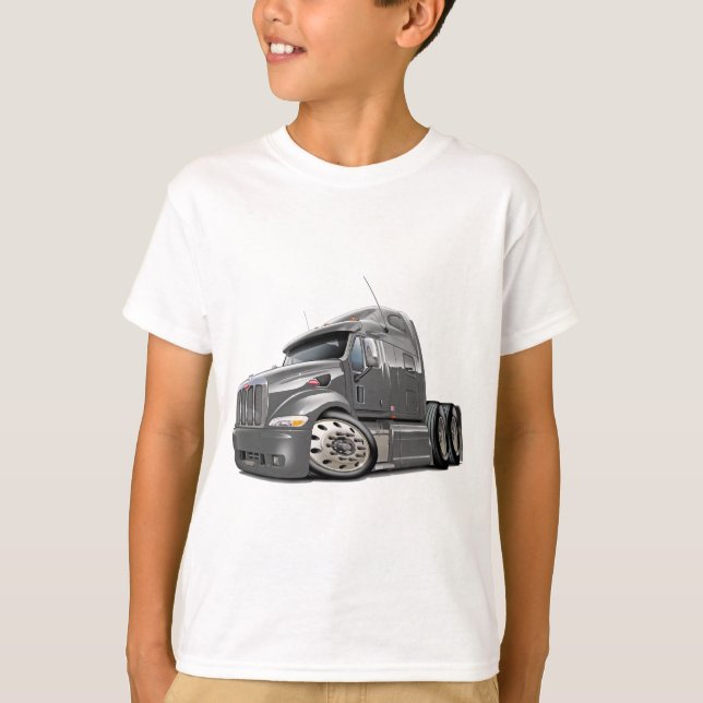 Peterbilt Grau-LKW T-Shirt (Vorderseite)