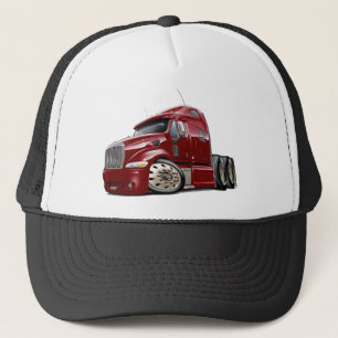 Peterbilt kastanienbrauner LKW Truckerkappe
