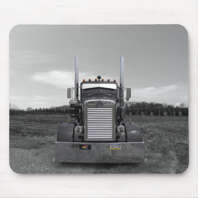 Peterbilt Nadel-Nase b/w Mousepad (Vorne)