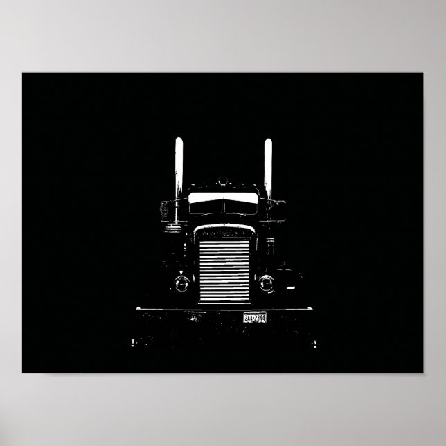 Peterbilt Needle Nose bearbeitet #2 Poster (Vorne)