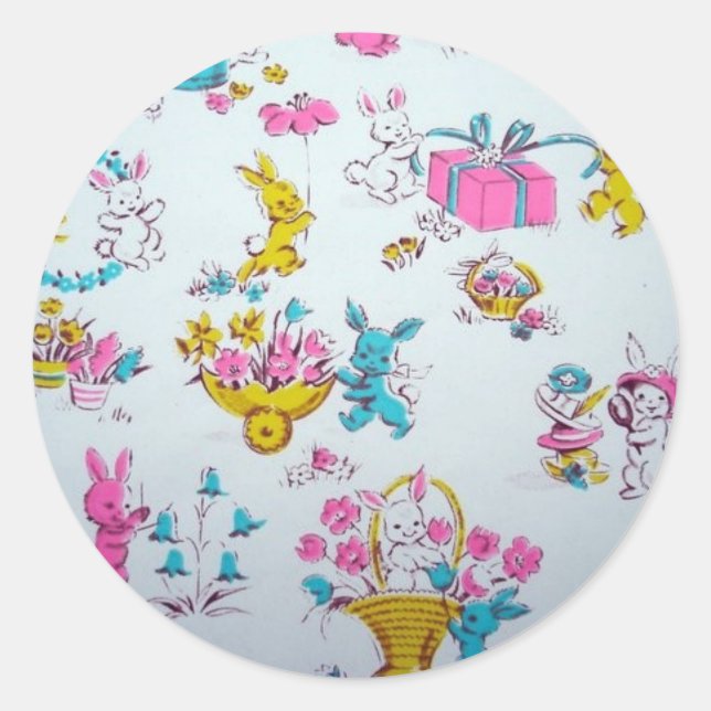 PeterEaster Bunny Rabbit Runder Aufkleber (Vorderseite)