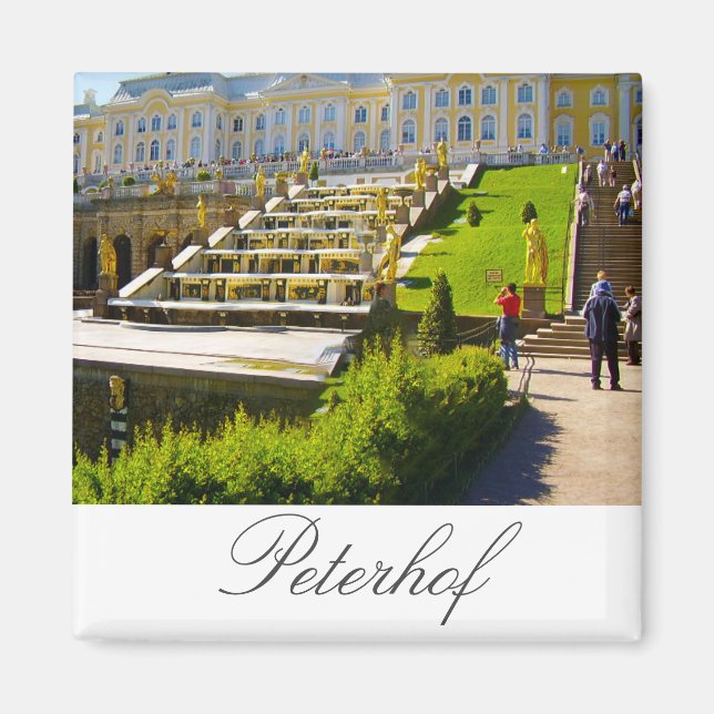 Peterfhof Palast Sankt Petersburg Russland Magnet (Vorne)