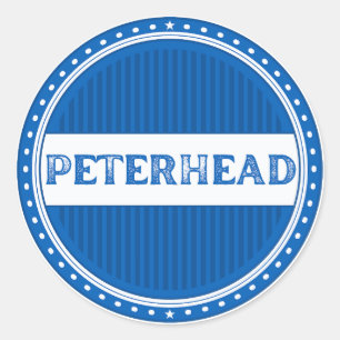 Peterhead City Pride Emblem – Schottische Identitä Runder Aufkleber