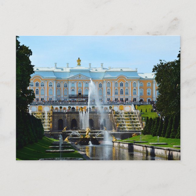 Peterhof Palace Grand Cascade, Russland Postkarte (Vorderseite)