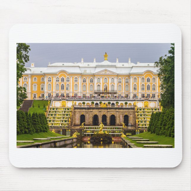 Peterhof Palast und Garten-St. Petersburg Russland Mousepad (Vorne)