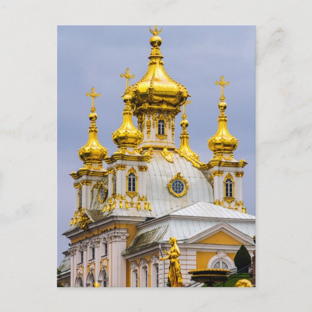 Peterhof Palast und Gärten St. Petersburg Russland Postkarte (Vorderseite)