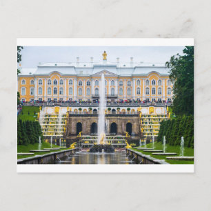 Peterhof Palast und Gärten St. Petersburg Russland Postkarte