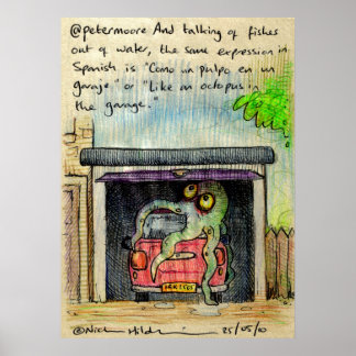 @petermoore Irkafirka-Druck Poster