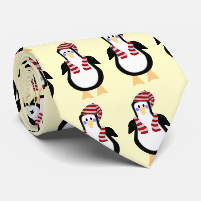 Peterpenguin-WeihnachtsKrawatte Krawatte (Gerollt)
