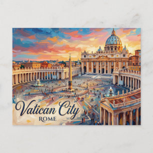 Petersbasilika Vatikanstadt Postkarte