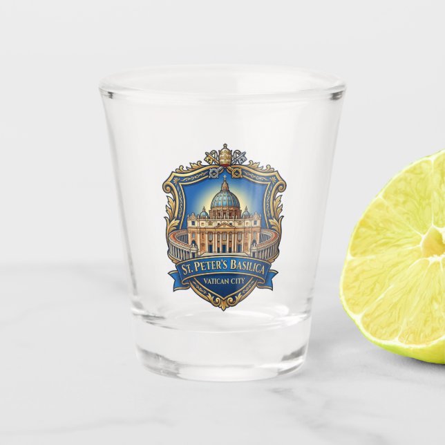Petersbasilika Vatikanstadt Schnapsglas (Vorderseite)