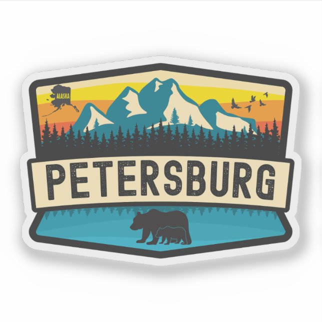 Petersburg, Alaska Aufkleber (Vorderseite)