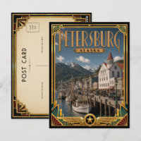 Petersburg Alaska Vintage Art Deco Golden Age
