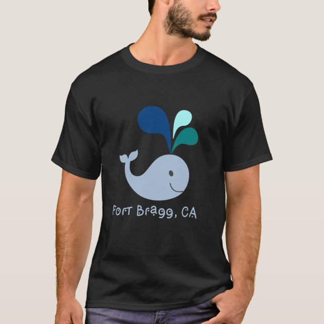 Petersburg California Niedlich Whale Lover Cartoon T-Shirt (Vorderseite)