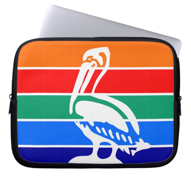 Petersburg, Florida Flag Laptop-Sieb Laptopschutzhülle (Vorderseite)