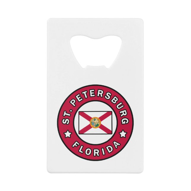 Petersburg Florida Geldbeutel Flaschenöffner (Vorderseite)