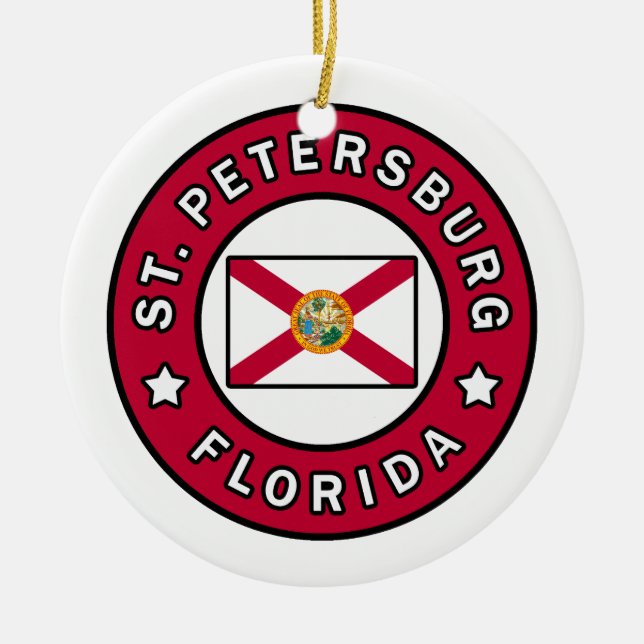 Petersburg Florida Keramik Ornament (Vorne)