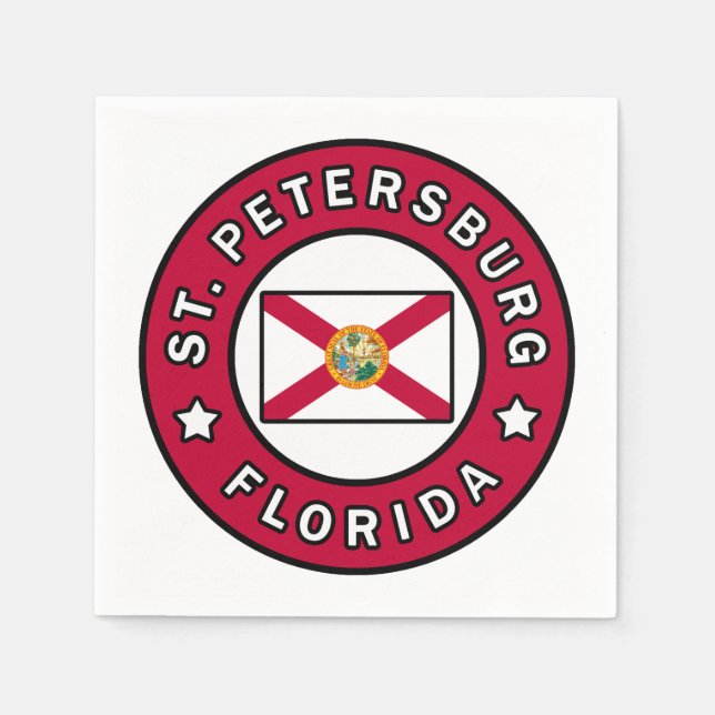 Petersburg Florida Serviette (Vorderseite)