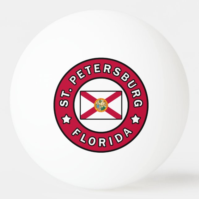 Petersburg Florida Tischtennisball (Vorderseite)