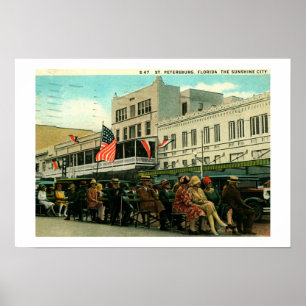 Petersburg, Florida Vintag Poster