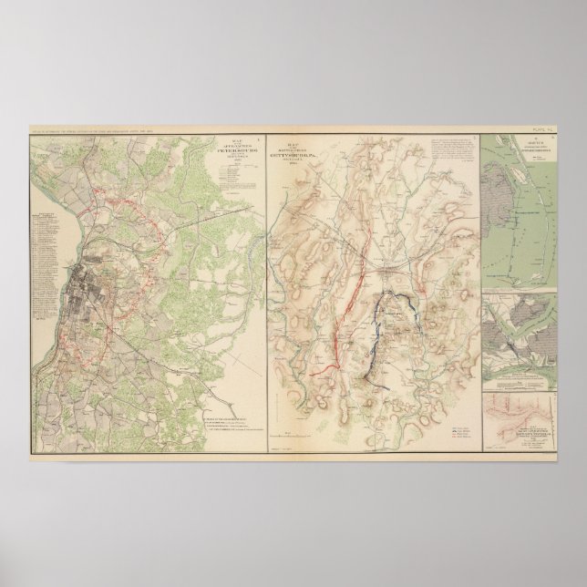 Petersburg, Gettysburg Poster (Vorne)