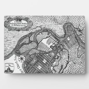 Petersburg-Plan Fotoplatte