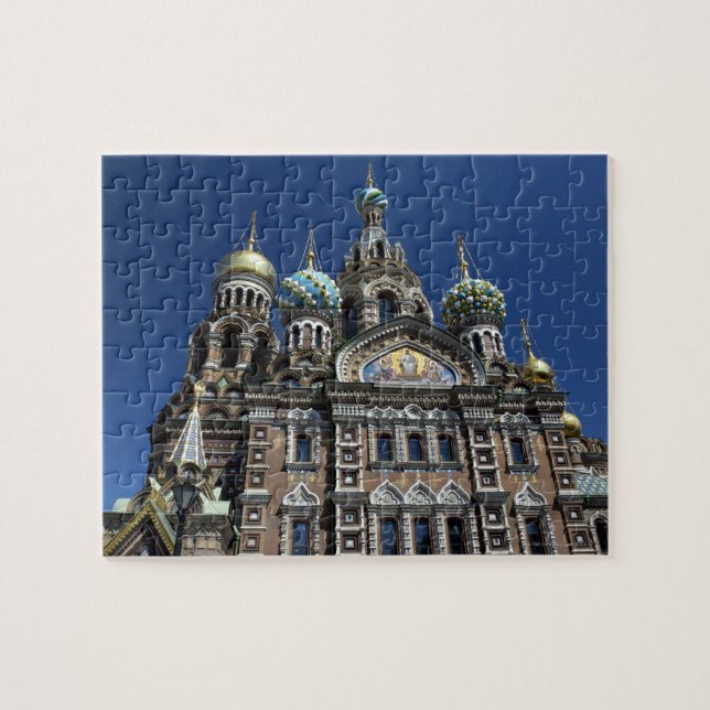 Petersburger Kirche, Russland Puzzle (Horizontal)
