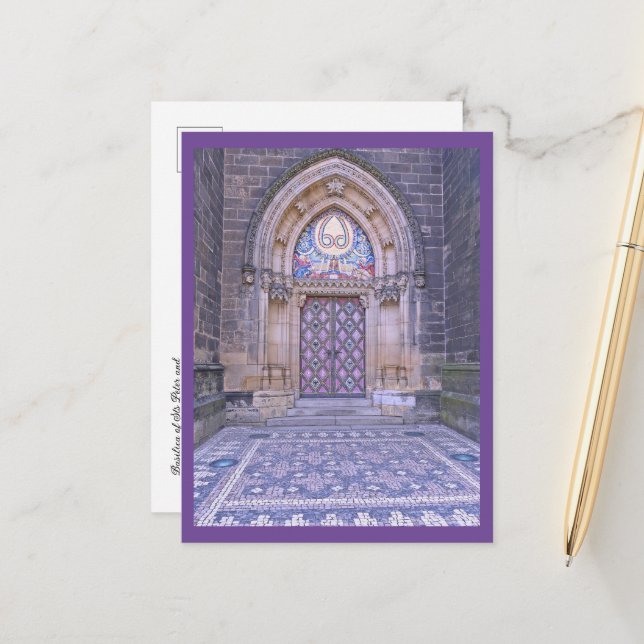 Petersdom und Paul, PRAG Postkarte (Vorderseite/Rückseite Beispiel)