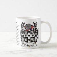 Petersen Familien-Wappen Tasse