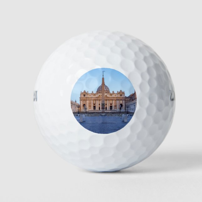 Petersplatz in Vatikanstadt - Rom, Italien Golfball (Vorderseite)