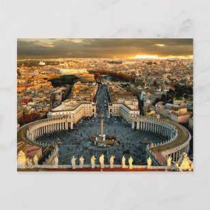 Petersplatz Vatikan Postkarte