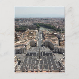 Petersplatz von Rom aus im Vatikan Staat Postkarte