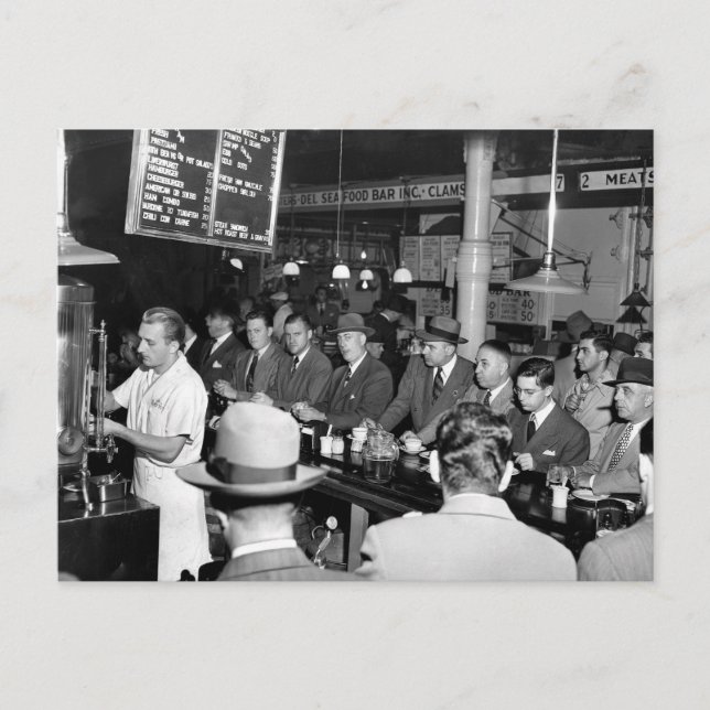Pete's Lunch Counter, 1950 Postkarte (Vorderseite)