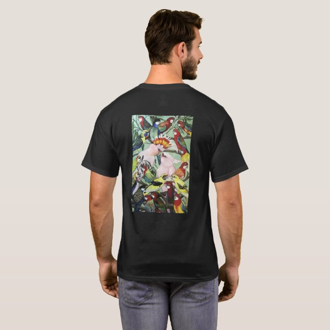Pete's Parrots - Natives Edition T-Shirt (Schwarz voll)