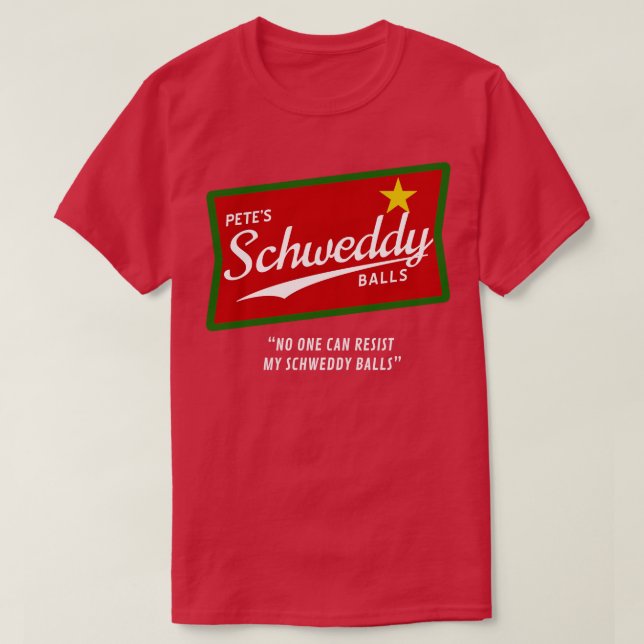 Petes Schweddy Balls Weihnachten T-Shirt (Design vorne)