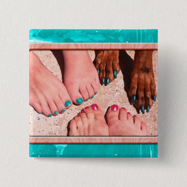 Peticure - Pedicure-Wellness-Center-Tag Button (Vorderseite)
