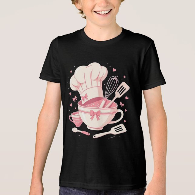 Petit bakery cooking club coquette  Tri-Blend shirt (Vorderseite)