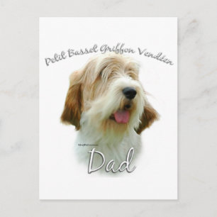 Petit Basset Griffon Vend � en Vater 2 Postkarte