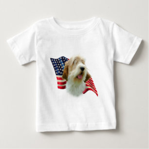 Petit Basset Griffon Vendéen 2 Flag Baby T-shirt
