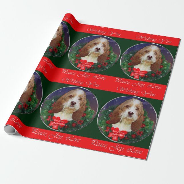 Petit Basset Griffon Vendeen Christmas Geschenkpapier (Ungerollt)