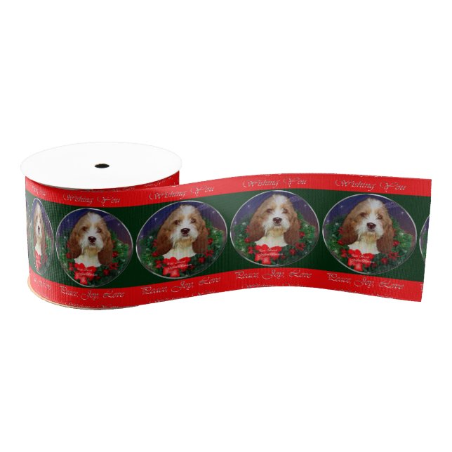 Petit Basset Griffon Vendeen Christmas Ripsband (Spule)