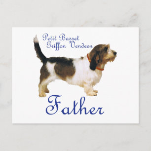 Petit Basset Griffon Vendeen Father Postkarte