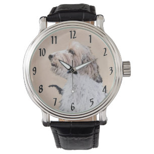 Petit Basset Griffon Vendéen Gemälde - Hundekunst Armbanduhr