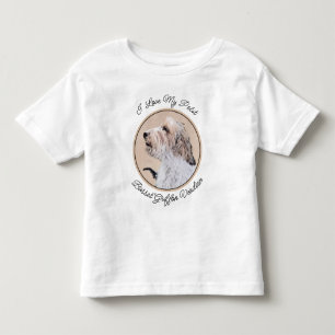 Petit Basset Griffon Vendéen Gemälde - Hundekunst Kleinkind T-shirt