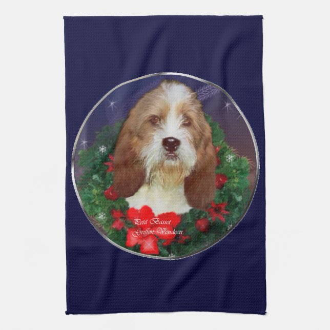 Petit Basset Griffon Vendeen Geschirrtuch (Vertikal)