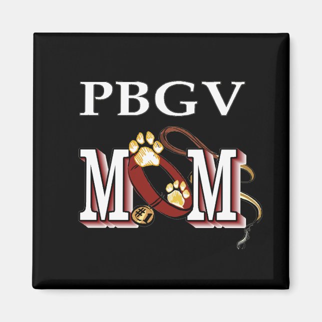 PETIT BASSET GRIFFON VENDEEN MAMA Geschenke Magnet (Vorne)