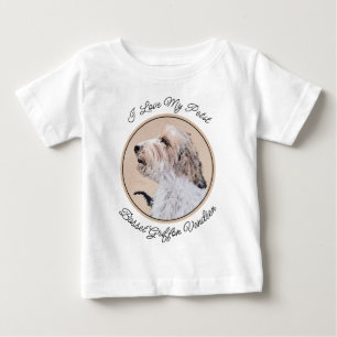 Petit Basset Griffon Vendéen Painting - Dog Art Baby T-shirt