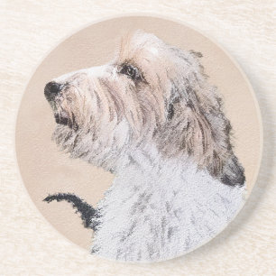 Petit Basset Griffon Vendéen Painting - Dog Art Getränkeuntersetzer