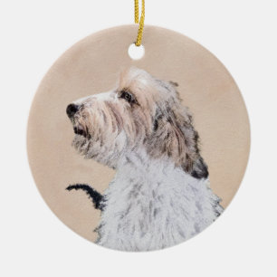 Petit Basset Griffon Vendéen Painting - Dog Art Keramik Ornament