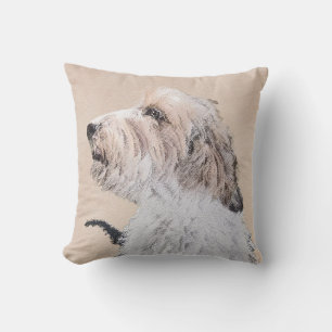 Petit Basset Griffon Vendéen Painting - Dog Art Kissen